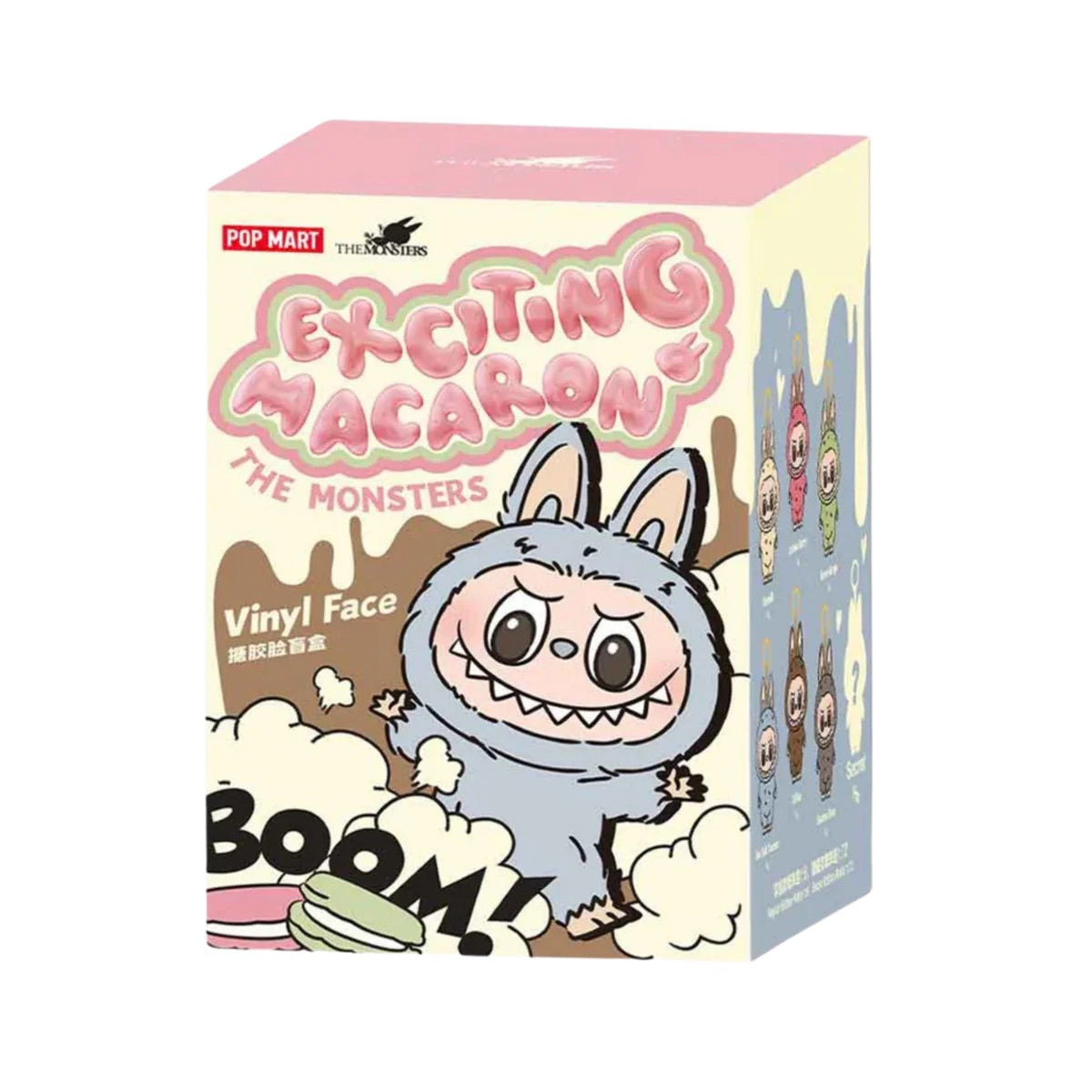 Pop Mart Original Labubu Aufregende Macaron Blind Box – Vinyl-Plüsch-Anhänger
