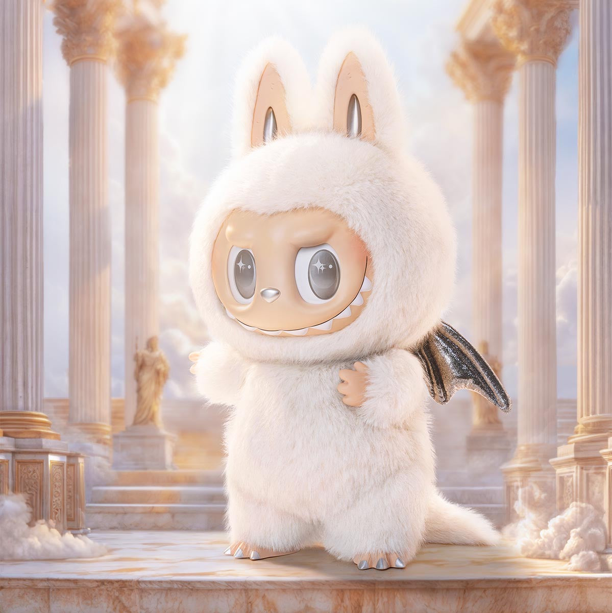 Pop Mart The Monsters Labubu Zimomo Angel in Clouds Figure