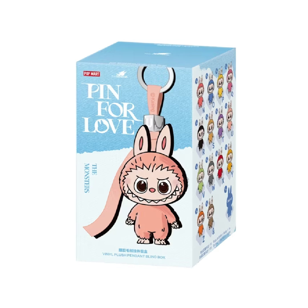 Pop Mart Labubu The Monsters Pin for Love Series Vinyl Plush Pendant (N-Z) Single Blind Box